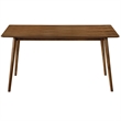 Armen Living Westmont and Azalea 5-Piece Modern Wood Dining Set in Brown/Blue