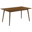Armen Living Westmont and Azalea 5-Piece Modern Wood Dining Set in Brown/Blue