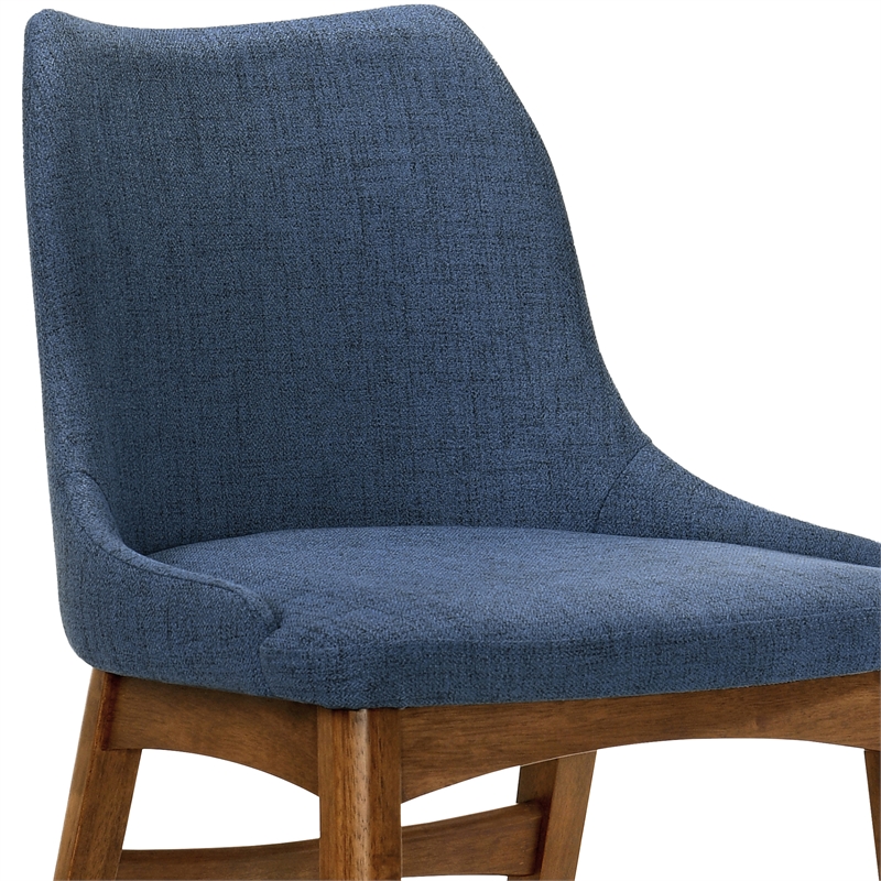 Armen Living Westmont and Azalea 5-Piece Modern Wood Dining Set in Brown/Blue