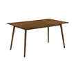 Armen Living Westmont and Azalea 5-Piece Fabric Dining Set in Charcoal/Walnut
