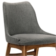 Armen Living Westmont and Azalea 5-Piece Fabric Dining Set in Charcoal/Walnut