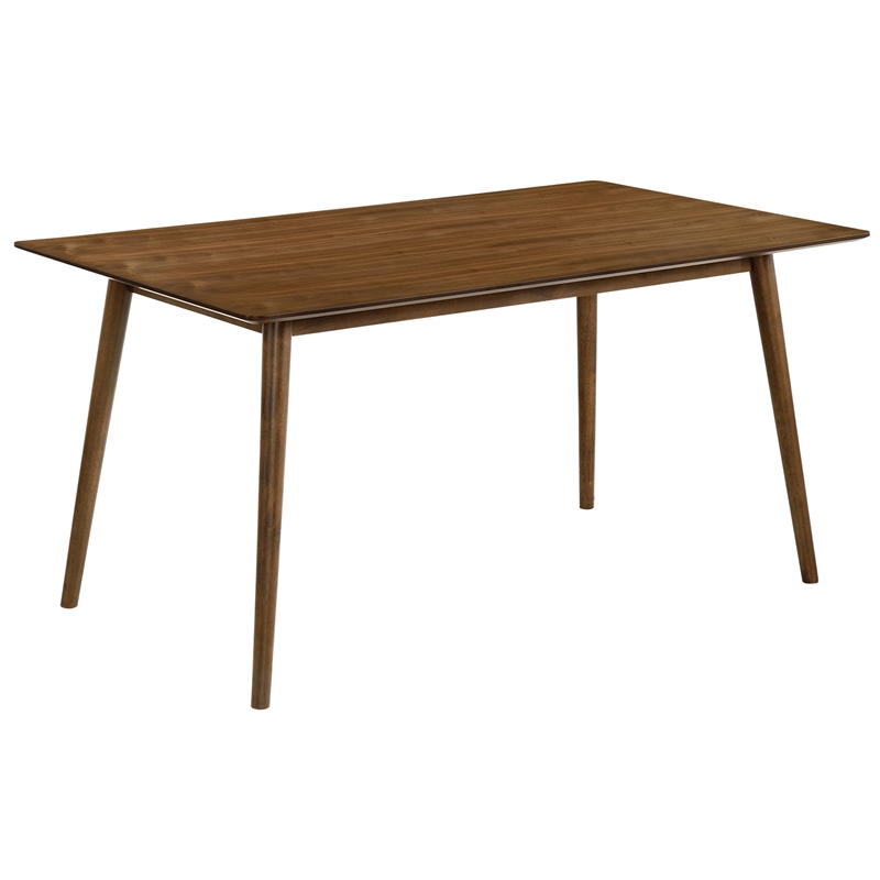Armen Living Westmont and Azalea 5-Piece Modern Wood Dining Set in Brown/Orange