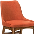 Armen Living Westmont and Azalea 5-Piece Modern Wood Dining Set in Brown/Orange