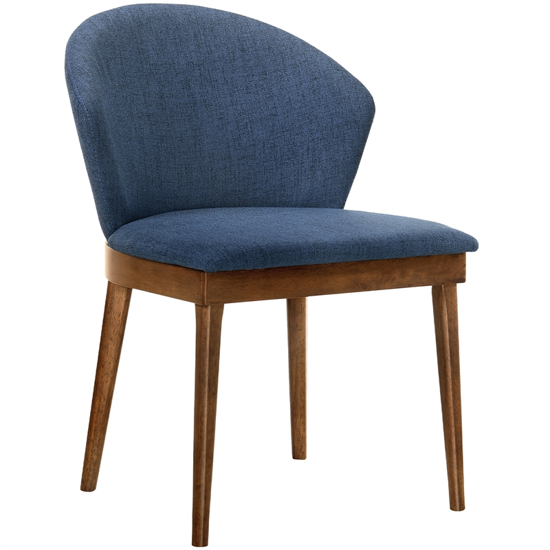 Armen Living Westmont and Juno 5-Piece Modern Wood Dining Set in Blue/Brown