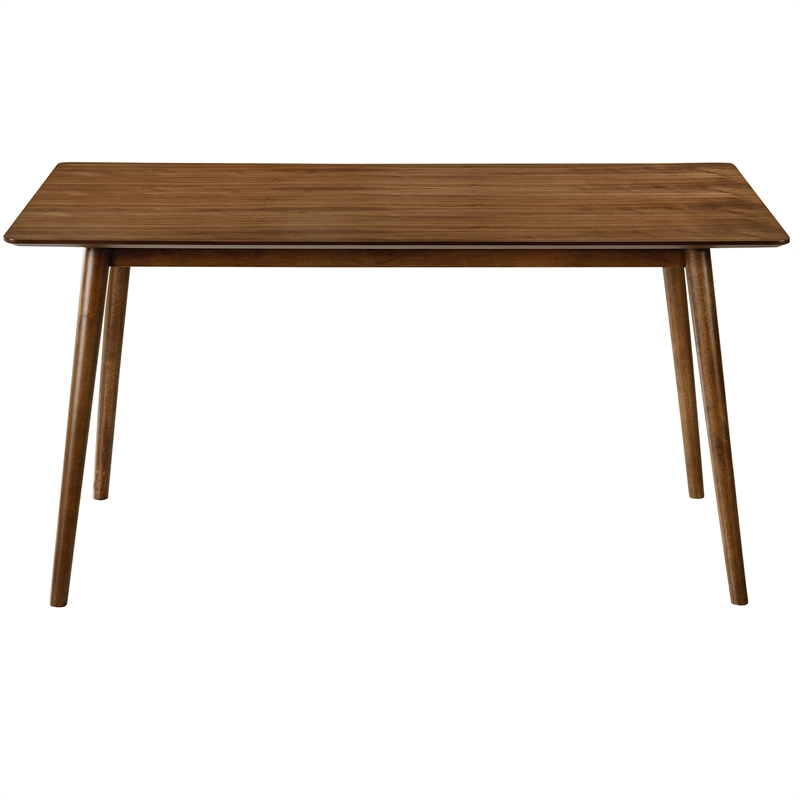 Armen Living Westmont and Juno 5-Piece Modern Wood Dining Set in Blue/Brown