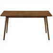 Armen Living Westmont and Juno 5-Piece Modern Wood Dining Set in Blue/Brown