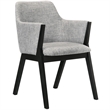 Armen Living Westmont and Renzo 5-Piece Fabric Dining Set in Gray/Black