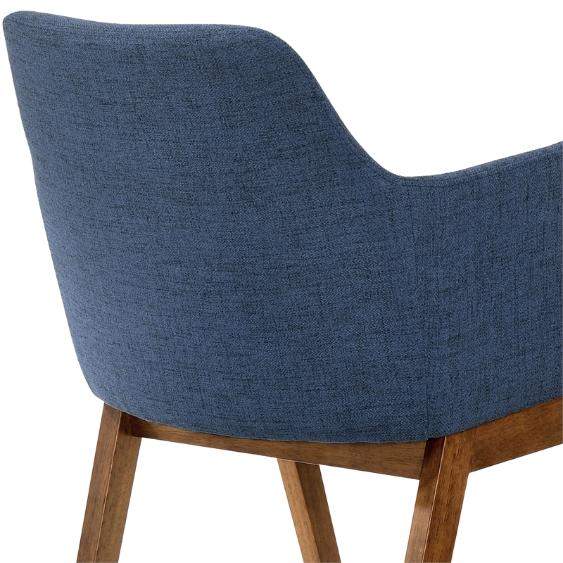 Armen Living Westmont and Renzo 5-Piece Modern Wood Dining Set in Blue/Brown