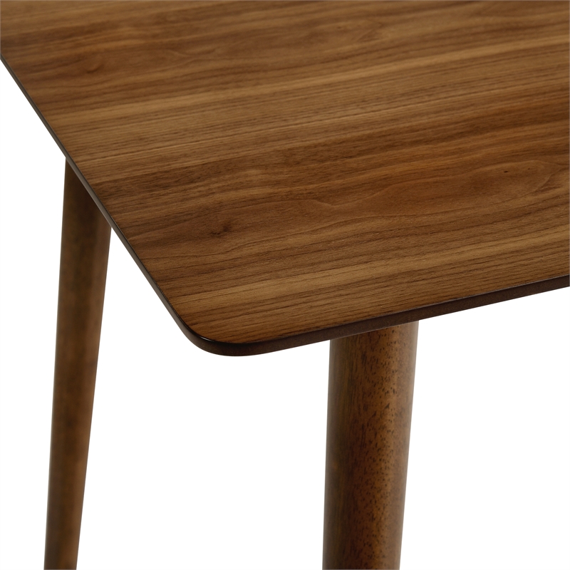 Armen Living Westmont and Renzo 5-Piece Modern Wood Dining Set in Orange/Brown