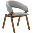 Armen Living Westmont and Talulah 5-Piece Modern Wood Dining Set in Gray/Brown