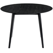 Armen Living Arcadia Round Contemporary Wood Dining Table in Black