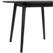 Armen Living Arcadia Round Contemporary Wood Dining Table in Black