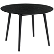 Armen Living Arcadia Round Contemporary Wood Dining Table in Black