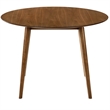 Armen Living Arcadia and Azalea 5-Piece Round Wood Dining Set in Orange/Brown