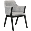 Armen Living Arcadia and Renzo Round 5-Piece Wood Dining Set in Gray/Black