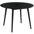 Armen Living Arcadia and Renzo Round 5-Piece Wood Dining Set in Gray/Black