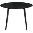 Armen Living Arcadia and Renzo Round 5-Piece Wood Dining Set in Gray/Black