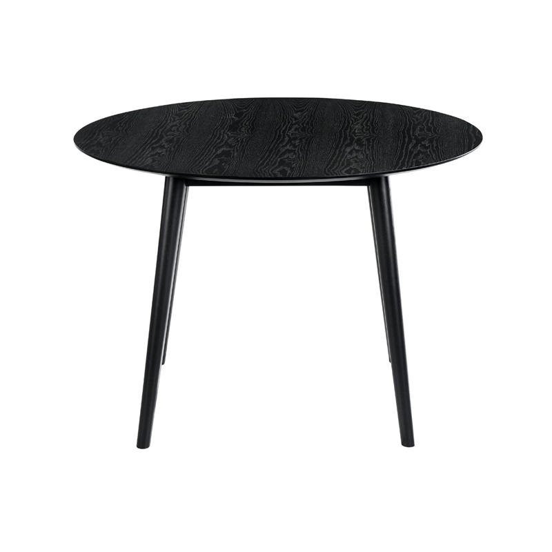 Armen Living Arcadia and Azalea 5-Piece Modern Metal Dining Set in Black/Gray