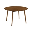 Armen Living Arcadia and Juno 5-Piece Modern Fabric Dining Set in Blue/Walnut