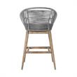 Tutti Frutti Indoor Outdoor Bar Height Bar Stool in Light Eucalyptus Wood