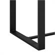 Armen Living Alegria Aluminum Outdoor Bar Height Dining Table in Gray