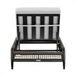 Armen Living Alegria Outdoor Aluminum Adjustable Chaise Lounge Chair in Gray