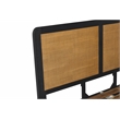 Armen Living Saratoga Modern Wood Queen Platform Frame Bed in Black