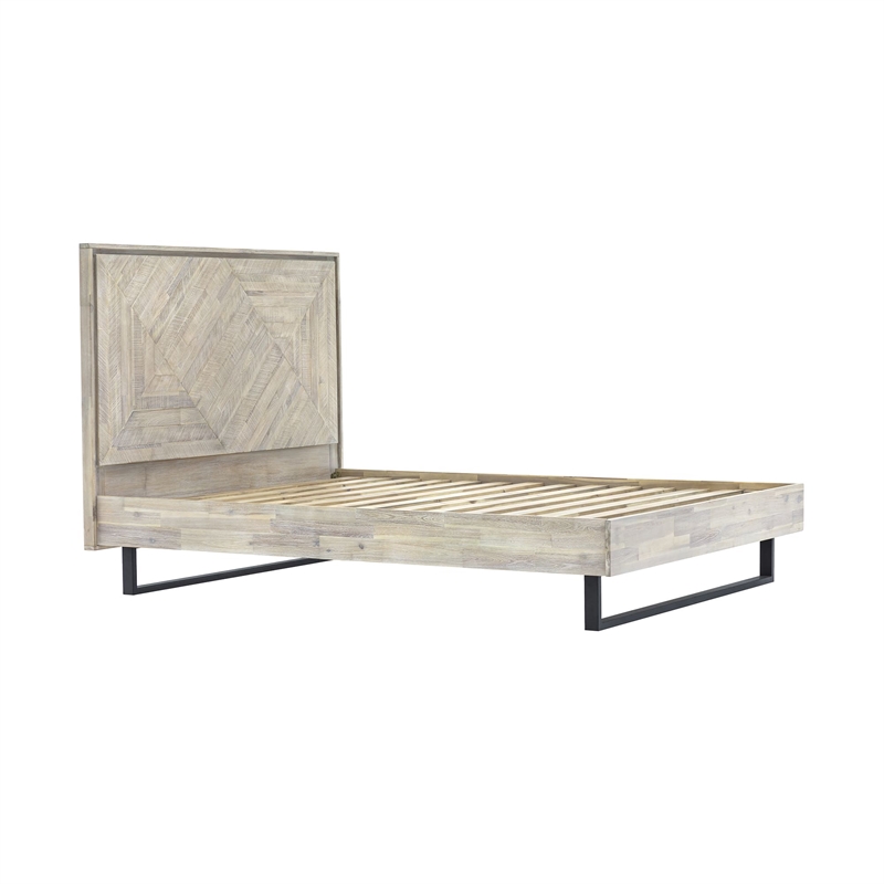 Armen Living Peridot 3-Piece Modern Wood King Bedroom Set in Natural