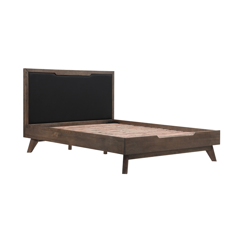 Armen Living Astoria 3-Piece Modern Wood Queen Bedroom Set in Brown