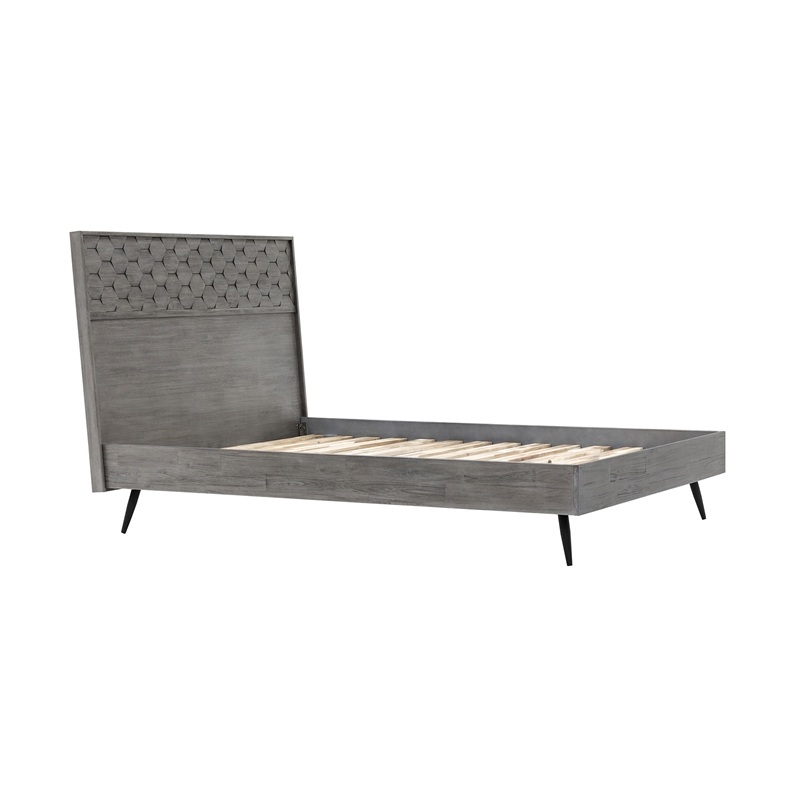 Armen Living Makena 3-Piece Modern Wood King Bedroom Set in Natural