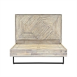 Armen Living Peridot Modern Wood Queen Platform Bed Frame in Natural