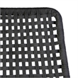 Armen Living Sequoia Wood & Rope Outdoor Patio Rocking Chair in Natural/Charcoal