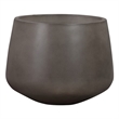 Amethyst Medium Round Lightweight Concrete Indoor or Outdoor Planter in Gray