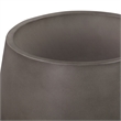 Amethyst Large Round Lightweight Concrete Indoor or Outdoor Planter in gray