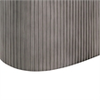 Wave Oval Dining Table in Gray Concrete