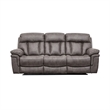 Armen Living Estelle Modern Wood & Fabric Power Reclining Sofa in Gunmetal