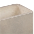 Sunstone Indoor or Outdoor Planter in White Concrete