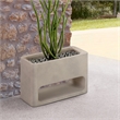 Sunstone Indoor or Outdoor Planter in White Concrete