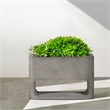 Sunstone Indoor or Outdoor Planter in Gray Concrete