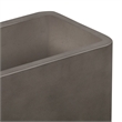 Sunstone Indoor or Outdoor Planter in Gray Concrete