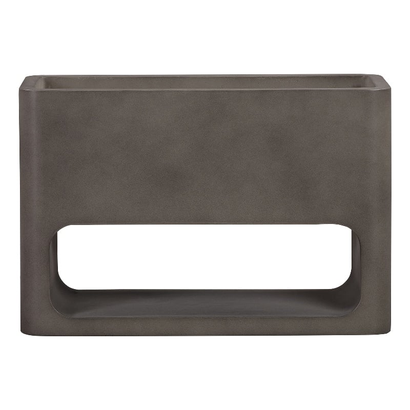 Sunstone Indoor or Outdoor Planter in Gray Concrete