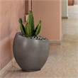 Moonstone Large Indoor or Outdoor Planter in Gray Concrete