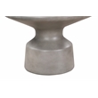 Sephie Round Pedestal Coffee Table in Gray Concrete