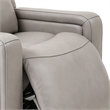 Armen Living Leather Power Headrest Lumbar Support Recliner Chair in Brown