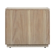 Armen Living Abbey 2-Drawer Modern Wood Nightstand in Gray Oak