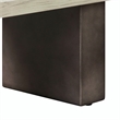 Armen Living Abbey Modern Concrete & Wood Coffee Table in Gray Oak/Silver-Gray