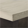 Armen Living Abbey Modern Concrete & Wood Coffee Table in Gray Oak/Silver-Gray