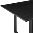 Armen Living Grand 7-Piece Wicker / Rattan Outdoor Dining Table Set in Black