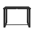 Armen Living Felicia 5-Piece Modern Aluminum Patio Bar Table Set in Black/Gray