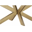 Armen Living Lombard Oval Modern Wood Coffee Table in Black/Brushed Oak